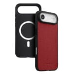 MELKCO For iPhone Air Ultra Thin Case Genuine Bovine Leather | Compatible with MagSafe Red iPhone Air by The Case Factory
