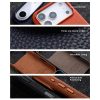 6601189569A-6 MELKCO For iPhone 17 Pro Max Magnetic Case Genuine Leather Phone Cover with Metal Keys / AI Button