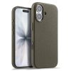 MELKCO For iPhone 17 Magnetic Case Genuine Leather Phone Cover with Metal Keys  /  AI Button