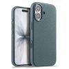 MELKCO For iPhone 17 Magnetic Case Genuine Leather Phone Cover with Metal Keys  /  AI Button