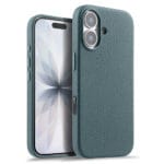 MELKCO For iPhone 17 Magnetic Case Genuine Leather Phone Cover with Metal Keys  /  AI Button