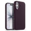 MELKCO For iPhone 17 Magnetic Case Genuine Leather Phone Cover with Metal Keys  /  AI Button