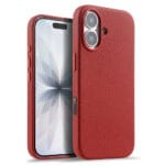 MELKCO For iPhone 17 Magnetic Case Genuine Leather Phone Cover with Metal Keys  /  AI Button