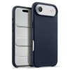 MELKCO For iPhone Air Magnetic Case Genuine Leather Phone Cover with Metal Keys  /  AI Button