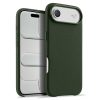 MELKCO For iPhone Air Magnetic Case Genuine Leather Phone Cover with Metal Keys  /  AI Button