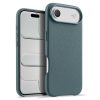 MELKCO For iPhone Air Magnetic Case Genuine Leather Phone Cover with Metal Keys  /  AI Button