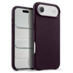 MELKCO For iPhone Air Magnetic Case Genuine Leather Phone Cover with Metal Keys  /  AI Button