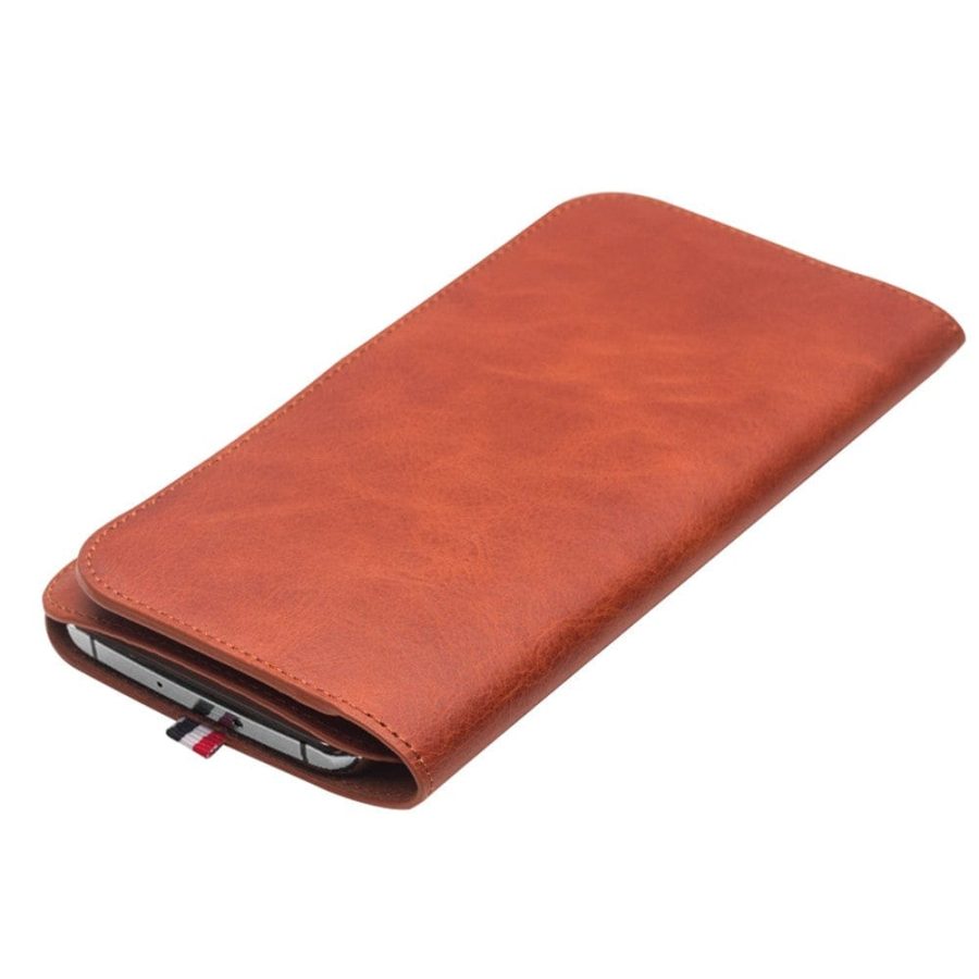 QIALINO Universal Premium Cowhide Genuine Leather Wallet Case for iPhone (6.9 Inches Display Size)