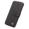 QIALINO for iPhone 12 Mini Business Style Magnetic Clasp Top Cowhide Leather Phone Cover