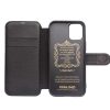 QIALINO for iPhone 12 Mini Business Style Magnetic Clasp Top Cowhide Leather Phone Cover
