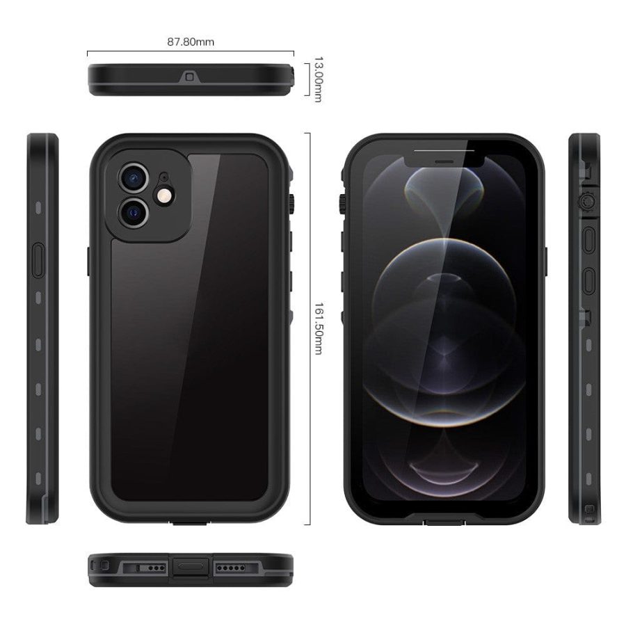 REDPEPPER Dot+ Series For iPhone 12 Case IP68 Waterproof Clear Phone Cover