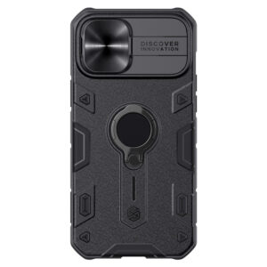 NILLKIN CamShield Armor Case for iPhone 12 Pro Max Hybrid Phone Cover with Ring Kickstand