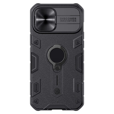 NILLKIN CamShield Armor Case for iPhone 12 Pro Max Hybrid Phone Cover with Ring Kickstand