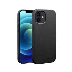 QIALINO For iPhone 12 | iPhone 12 Pro Genuine Cowhide Leather Phone Case | Compatible with MagSafe