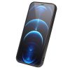 QIALINO for iPhone 12 Pro Max Case Business Style Card Slots Cowhide Leather Coated Phone Cover