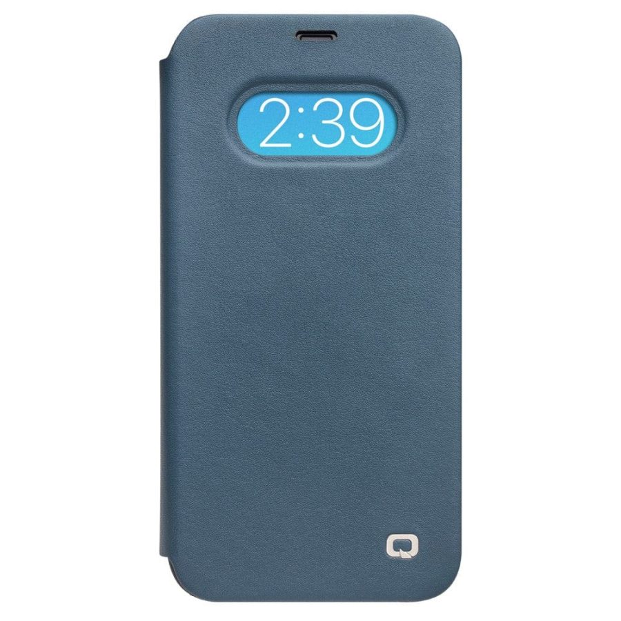 101126847C-2 QIALINO for iPhone 12 | 12 Pro Case Ultra Thin Premium Genuine Leather Flip Cover