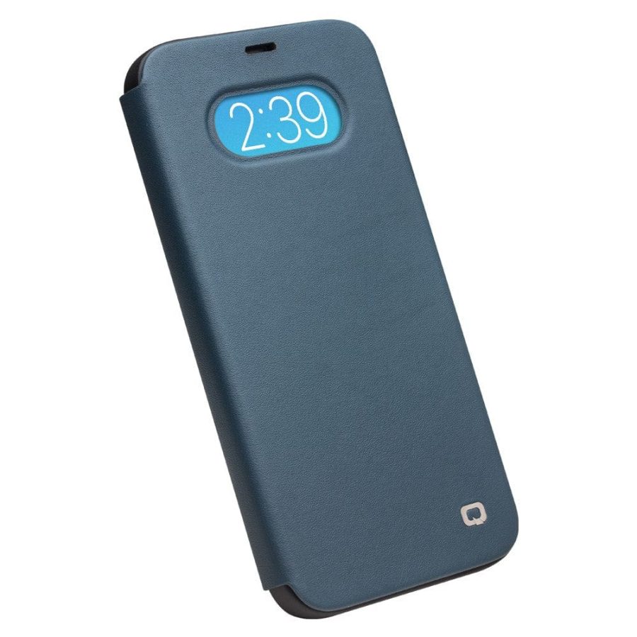 101126847C-3 QIALINO for iPhone 12 | 12 Pro Case Ultra Thin Premium Genuine Leather Flip Cover