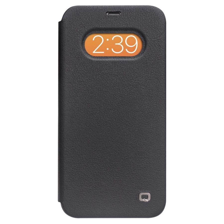 101126847C-8 QIALINO for iPhone 12 | 12 Pro Case Ultra Thin Premium Genuine Leather Flip Cover