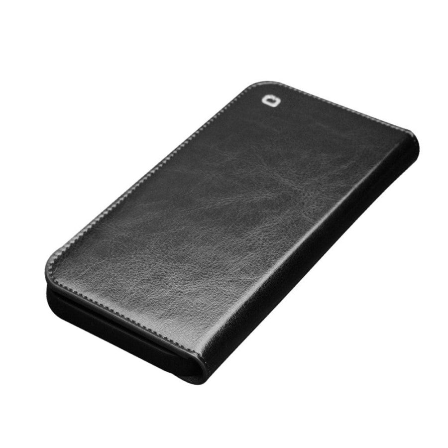 QIALINO For iPhone 13 Case Cowhide Leather Wallet Stand Phone Cover
