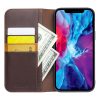 QIALINO for iPhone 13 Pro Case Folio Cowhide Leather Stand Wallet Phone Cover