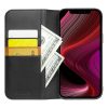 QIALINO for iPhone 13 Top Layer Cowhide Leather All-Round Protection Wallet Phone Cover with Stand