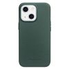101129603C-1 QIALINO for iPhone 13 Magnetic Charging Cowhide Leather Coated Phone Cover