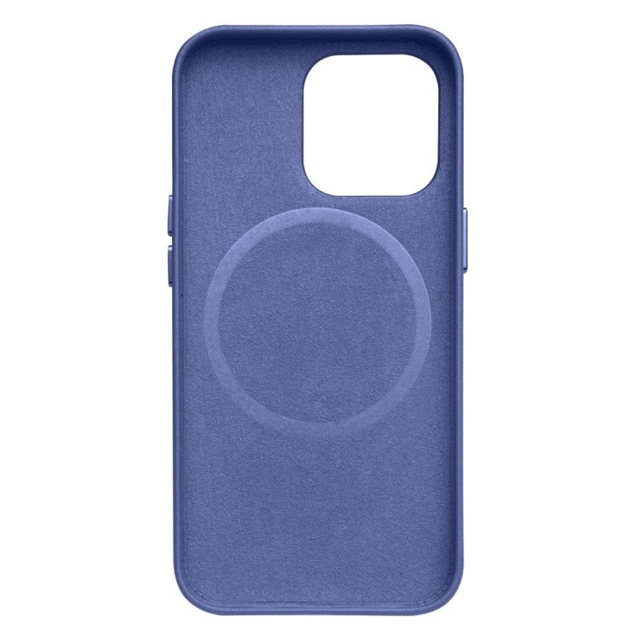 101129604A-3 QIALINO for iPhone 13 Pro Max Cowhide Leather Coated Protective Case Compatible with MagSafe