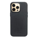 QIALINO for iPhone 13 Pro Max Cowhide Leather Coated Protective Case Compatible with MagSafe