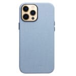 QIALINO for iPhone 13 Pro Max Cowhide Leather Coated Protective Case Compatible with MagSafe