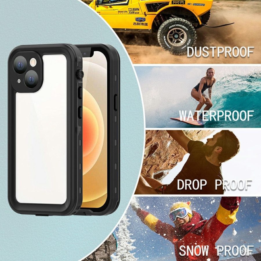 101130891A-9 REDPEPPER Dot+ Series for iPhone 13 Mini IP68 Waterproof Clear Phone Case