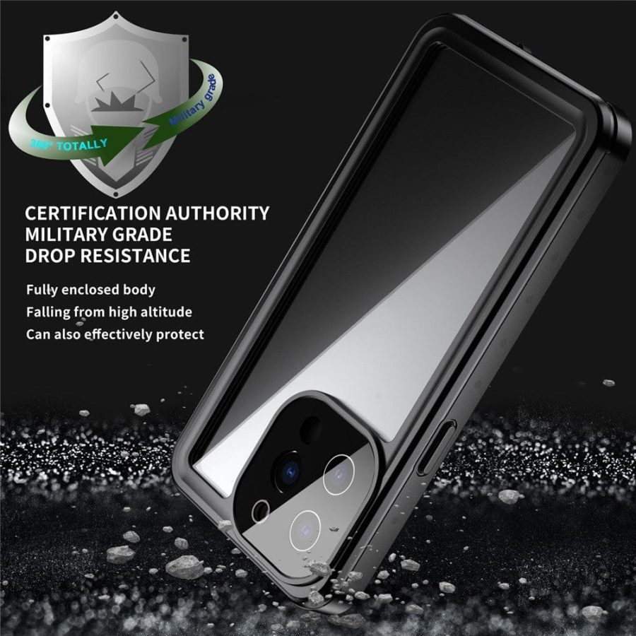 REDPEPPER PRO Series for iPhone 13 Pro IP68 Waterproof Shockproof Clear Phone Case