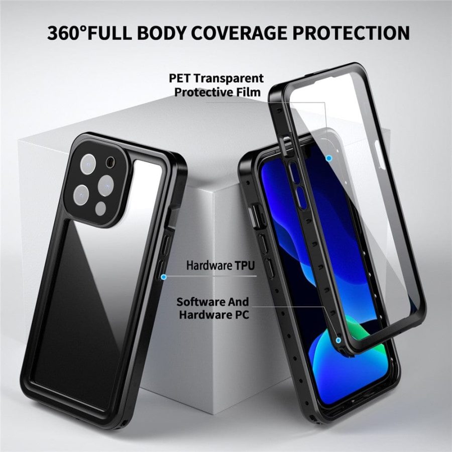 REDPEPPER PRO Series for iPhone 13 Pro IP68 Waterproof Shockproof Clear Phone Case