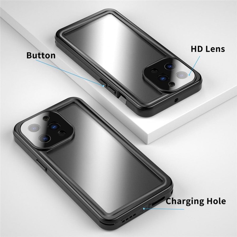 REDPEPPER PRO Series for iPhone 13 Pro IP68 Waterproof Shockproof Clear Phone Case