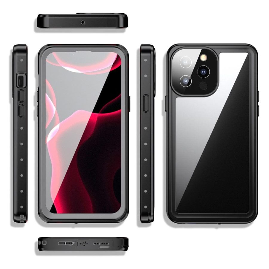 101130901A-16 REDPEPPER PRO Series for iPhone 13 Pro Max IP68 Waterproof Shockproof Clear Phone Case