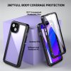 101130903A-8 REDPEPPER PRO Series for iPhone 13 IP68 Waterproof Shockproof Clear Phone Case