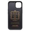 QIALINO for iPhone 13 Case Business Style Card Slots Cowhide Leather Coated Phone Cover