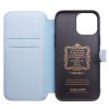 101131978B-3 QIALINO for iPhone 13 Pro Business Style Genuine Cowhide Leather Wallet Cover Magnetic Clasp Phone Case