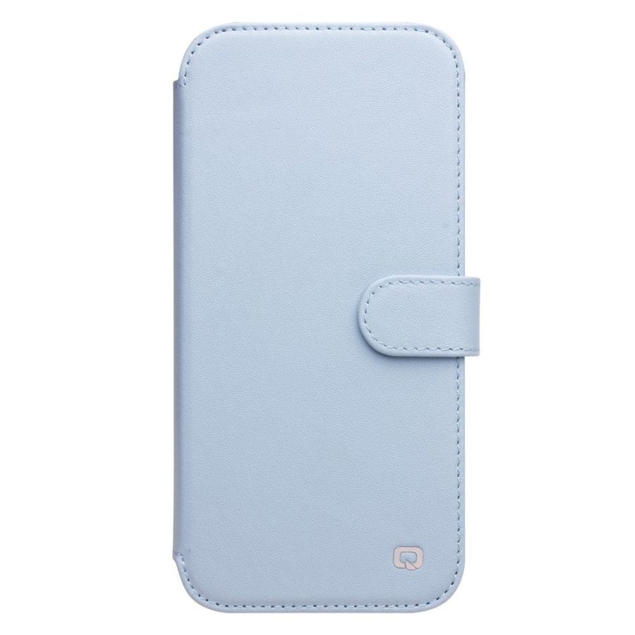 101131980A-5 QIALINO for iPhone 13 Mini Case Genuine Cowhide Leather Wallet Protective Phone Cover