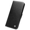 QIALINO for iPhone 13 Mini Case Anti-Fall Magnetic Closure Wallet Genuine Leather Phone Cover