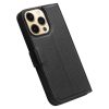 101132842A-4 QIALINO For iPhone 13 Pro Classic Cowhide Leather Case Wallet Stand Phone Cover