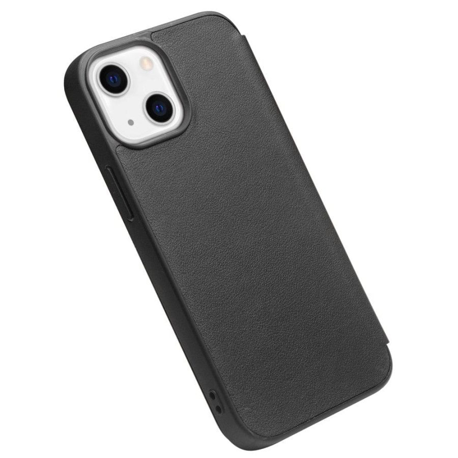 QIALINO for iPhone 13 Mini Case Ultra Thin Premium Genuine Leather Flip Cover