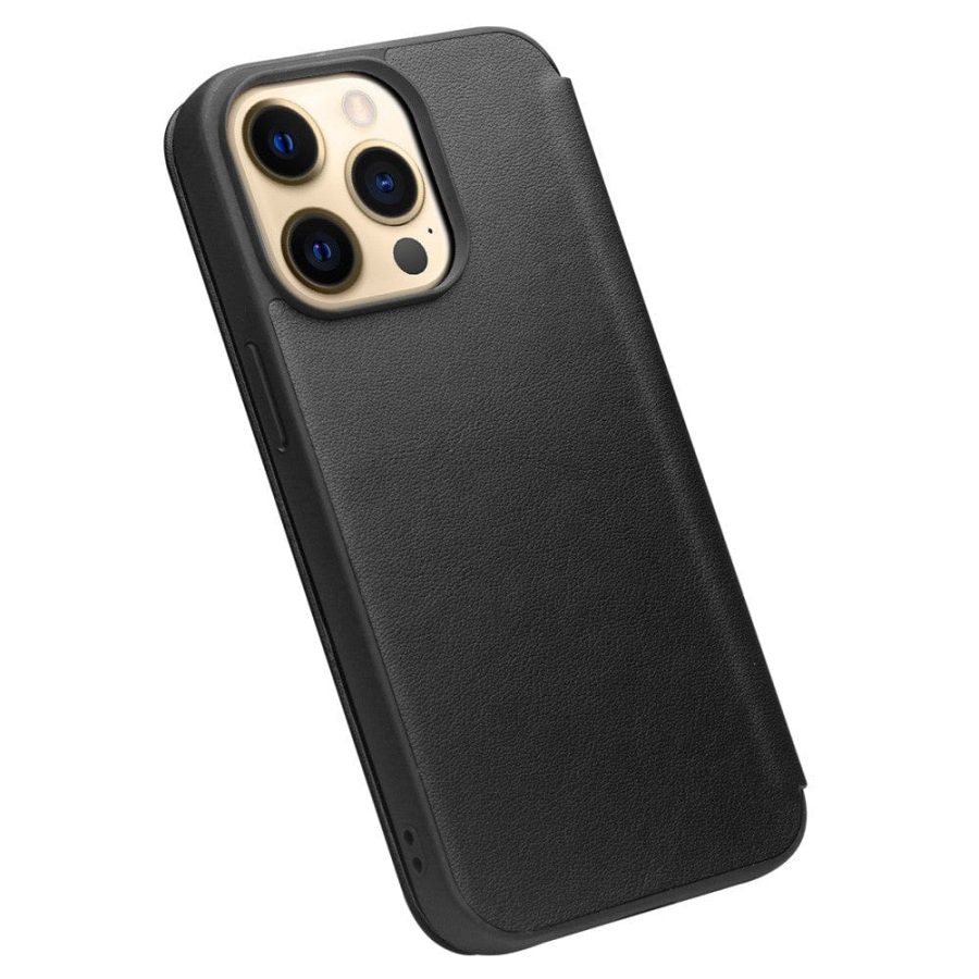 QIALINO for iPhone 13 Pro Max Case Ultra Thin Premium Genuine Leather Flip Cover