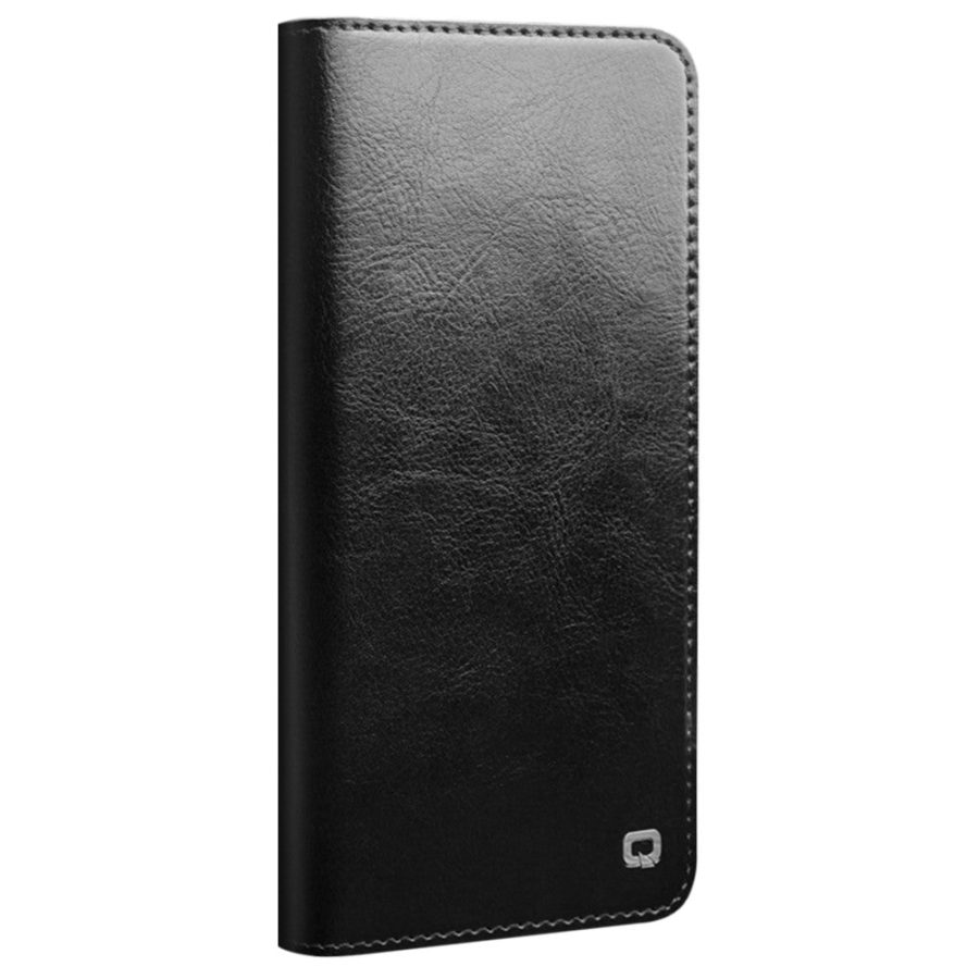 QIALINO For Samsung Galaxy S22+ Wallet Case Waxy Genuine Leather Flip Phone Cover