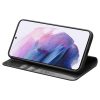 QIALINO for Samsung Galaxy S22 Wallet Case Waxy Genuine Leather Flip Phone Cover