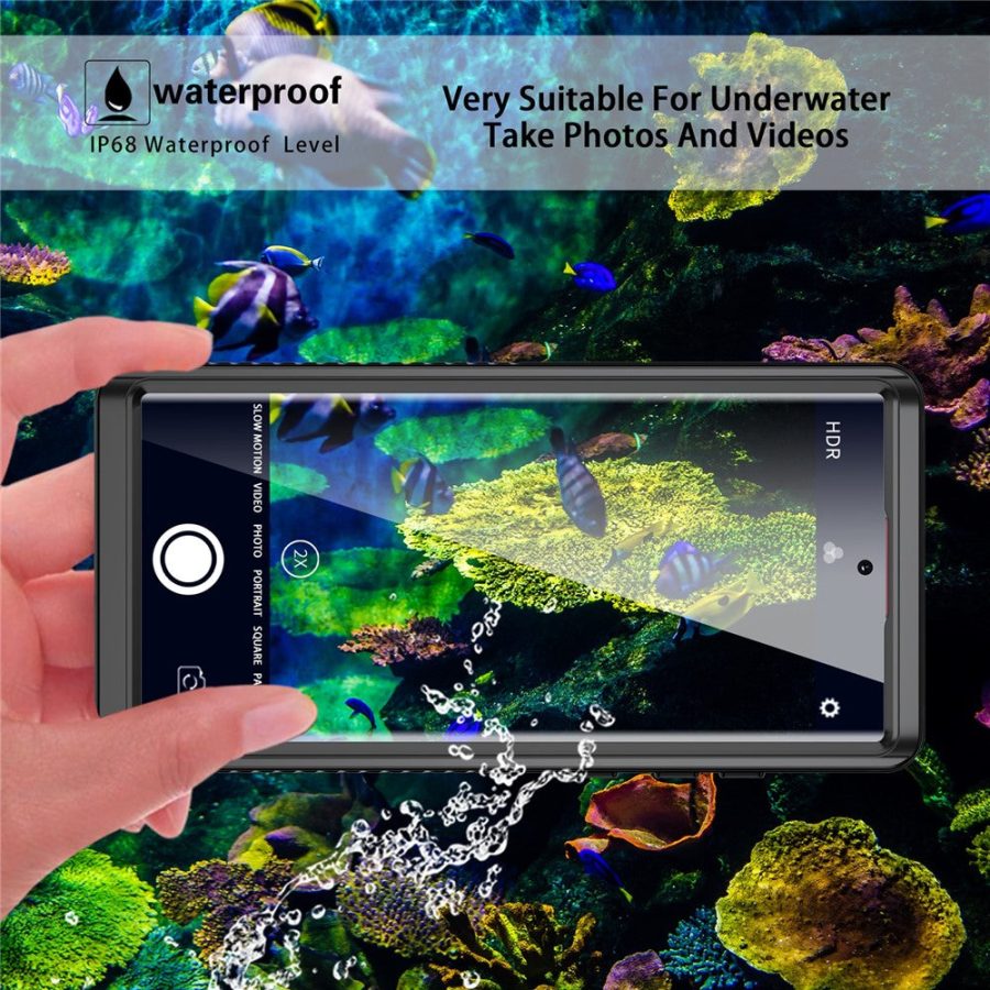 101244326A-4 REDPEPPER FS Series for Samsung Galaxy S22 Ultra IP68 Waterproof Case Full Protection Clear Phone Cover