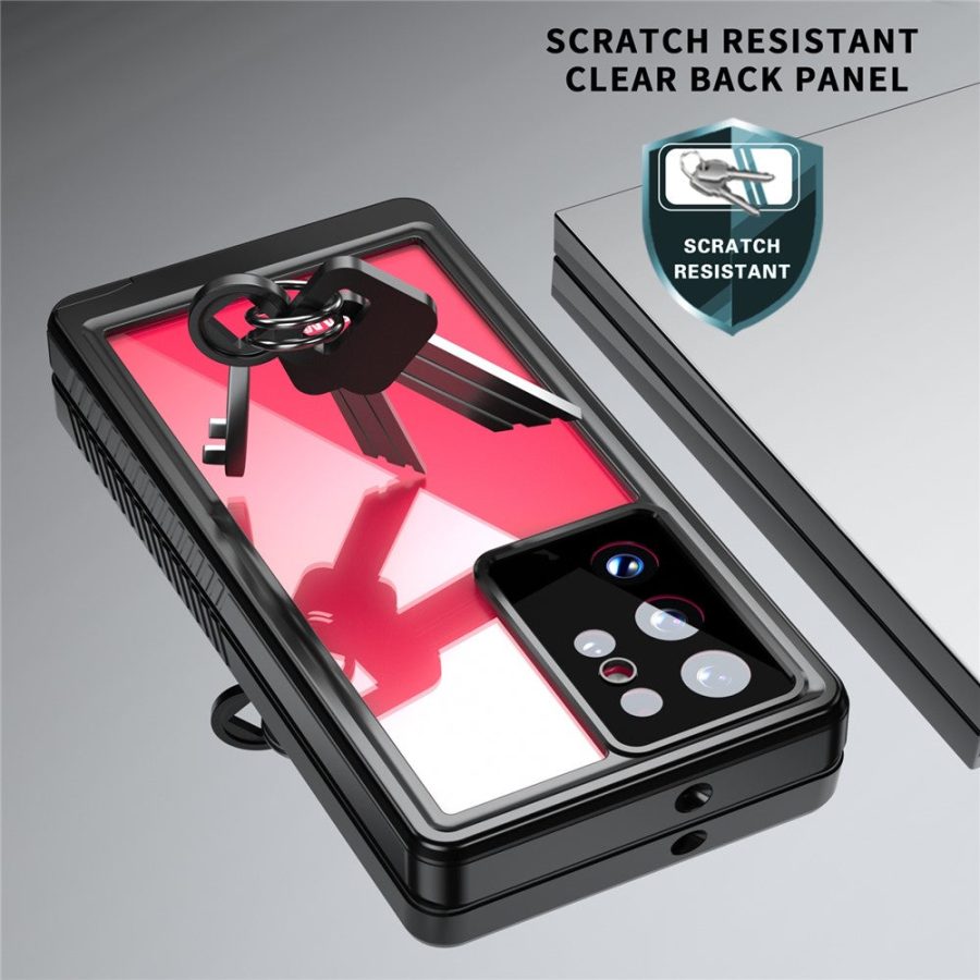 101244326A-7 REDPEPPER FS Series for Samsung Galaxy S22 Ultra IP68 Waterproof Case Full Protection Clear Phone Cover