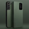 QIALINO For Samsung Galaxy S22 Case Smart View Window Genuine Cowhide Leather Flip Cover