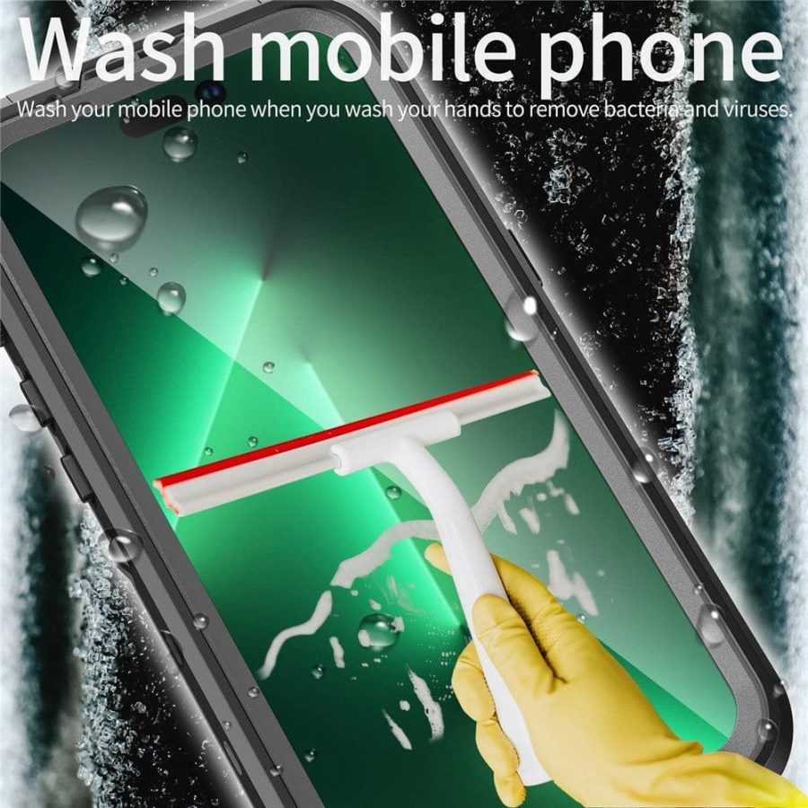 660108798B-11 REDPEPPER Dot+ Series for iPhone 14 Pro IP68 Waterproof Clear Phone Case | Compatible with MagSafe