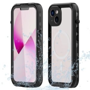 REDPEPPER Dot+ Series for iPhone 14 IP68 Waterproof Clear Phone Case | Compatible with MagSafe