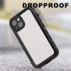 REDPEPPER Dot+ Series for iPhone 14 IP68 Waterproof Clear Phone Case | Compatible with MagSafe